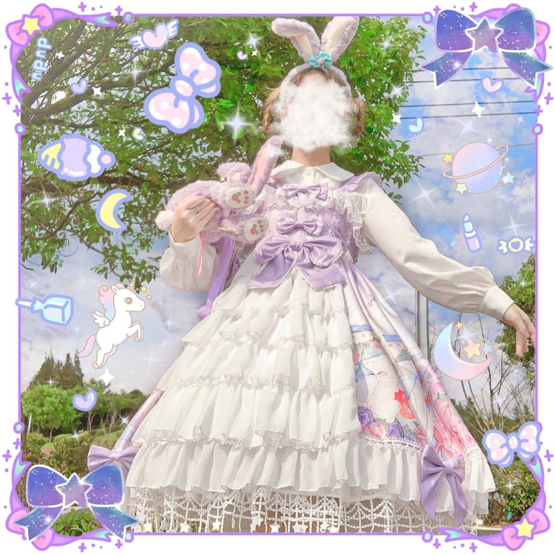 パステル猫姫のフリルロリータワンピース | Fancy ☆World