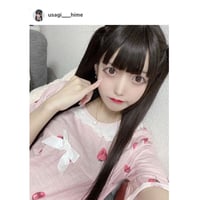 【うさぎちゃん着用】苺ロリータネグリジェ