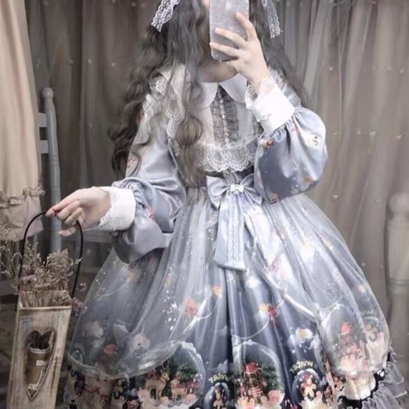 【♡】3点セットロリータドレス Sサイズ クリスマスキャロルのロリータドレスセット | Fancy ☆World