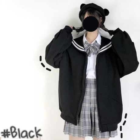 セーラー服風パーカー