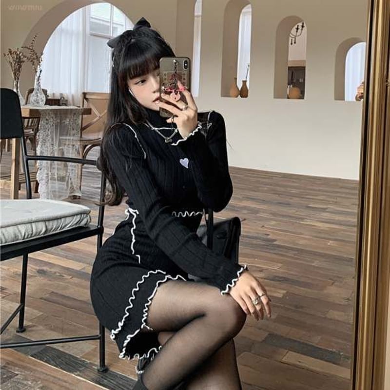 ハーフネック♡タイトワンピース | Fancy ☆World