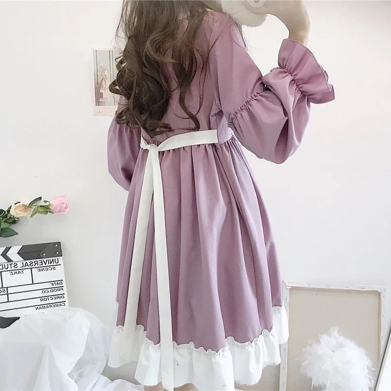 ラベンダーピンクのりぼんロリータ | Fancy ☆World