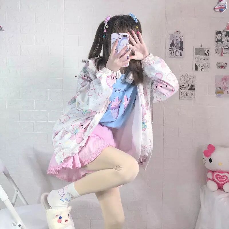 ゆめかわくまさんのフード付きパーカー | Fancy ☆World