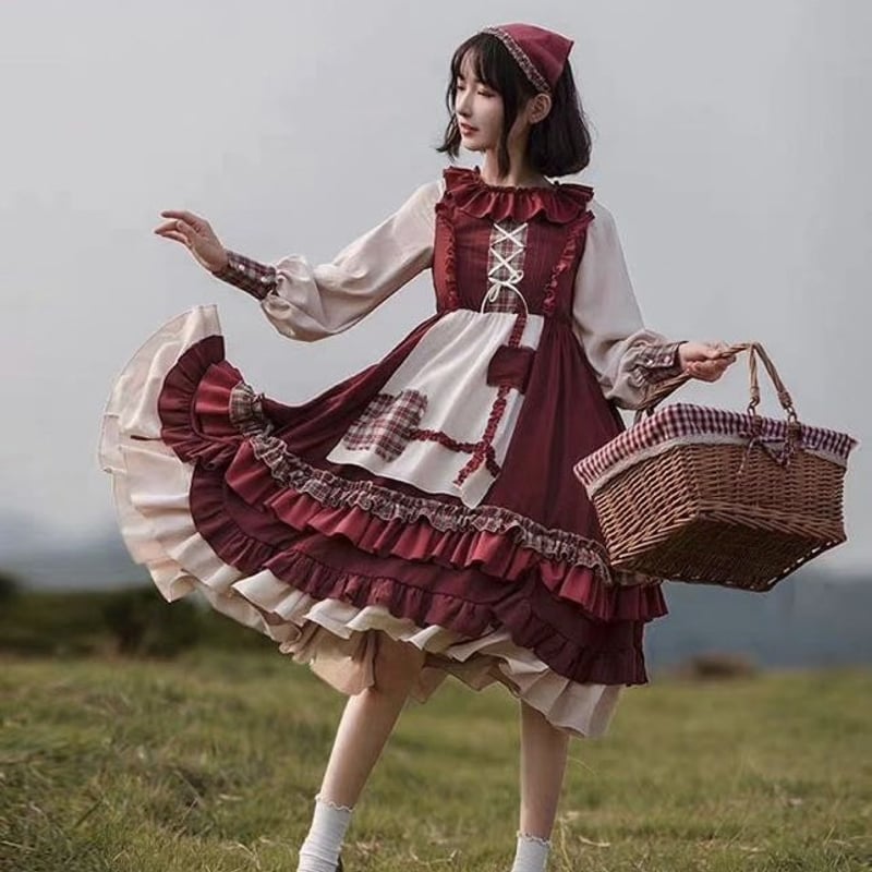 赤頭巾たっぷりフリルの本格派ロリータ | Fancy ☆World 赤頭巾たっぷりフリルの本格派ロリータ | Fancy ☆World