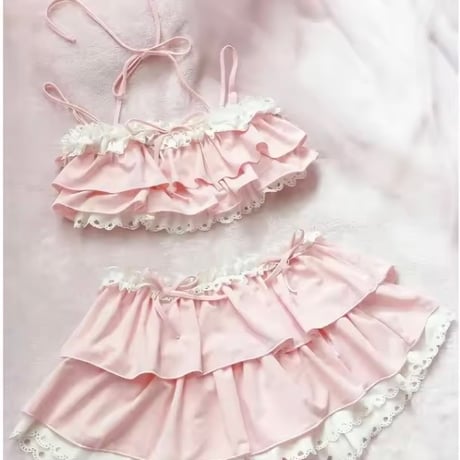 ゆめかわフリルの甘い水着