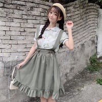 カジュアルロリータ♡サロペットスカートセット