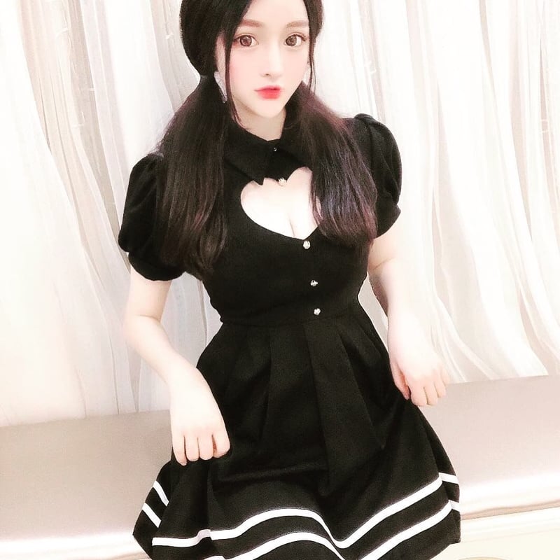 kill26_様着用】セクシー胸元ハート♡切り抜き ワンピース | Fancy ☆World