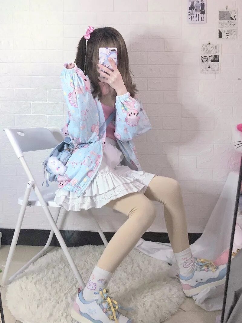 ゆめかわくまさんのフード付きパーカー | Fancy ☆World