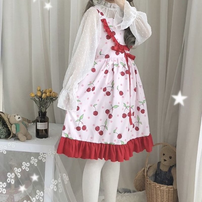 さくらんぼのジャンパースカート | Fancy ☆World