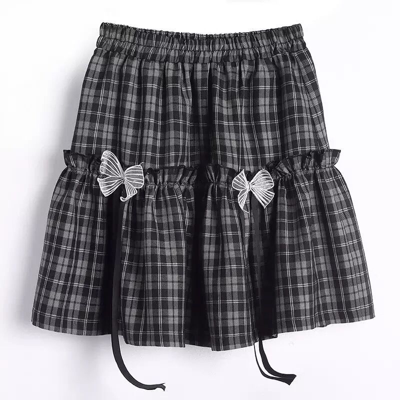 土曜限定⚠️セール❗️DimMoire フリル付きミニスカート 黒チェック柄直購入⭕️ 期間限定】Dimmoire PUNKフリルミニスカート チェック - メルカリ
