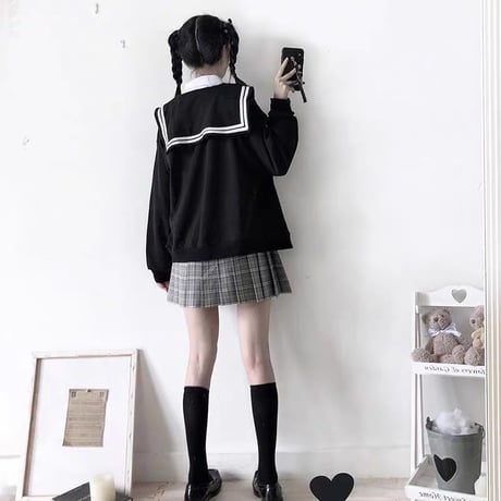 セーラー服風パーカー