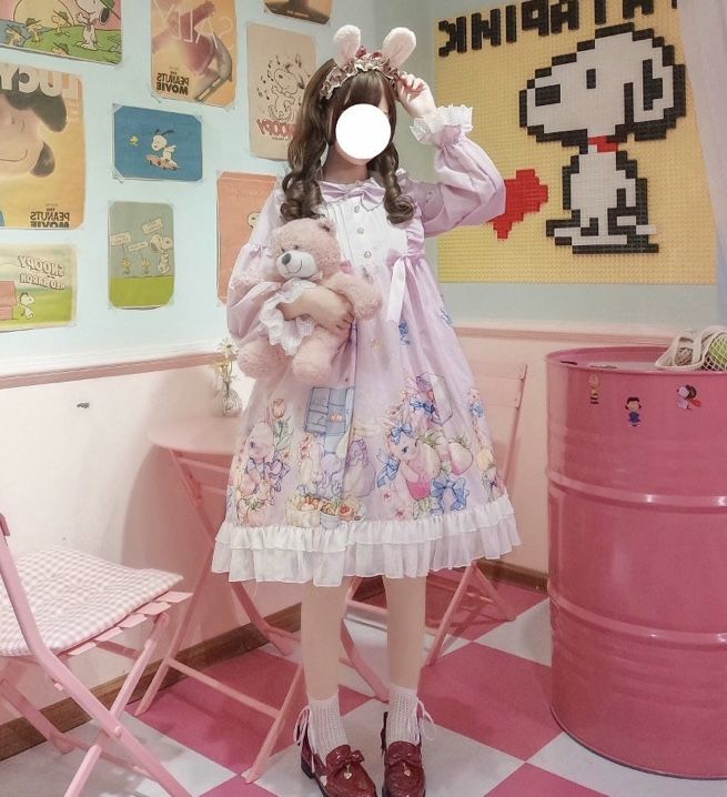 うさぎ苺の妖艶なロリータワンピースセット | Fancy ☆World