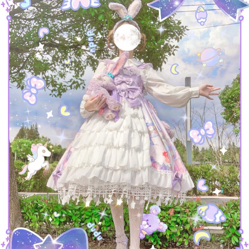 パステル猫姫のフリルロリータワンピース | Fancy ☆World