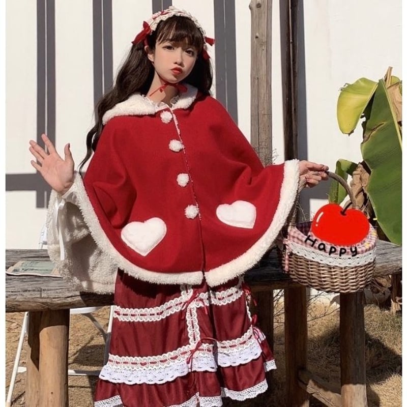 クリスマス♥️ハートの天使ポンチョ | Fancy ☆World
