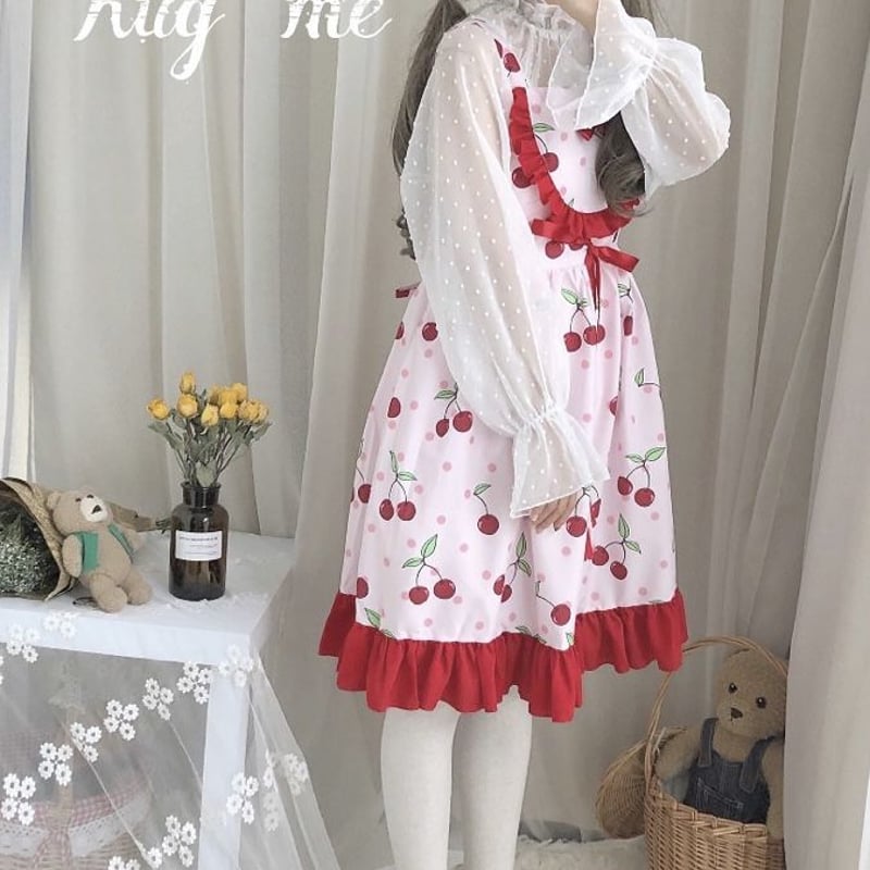 さくらんぼのジャンパースカート | Fancy ☆World