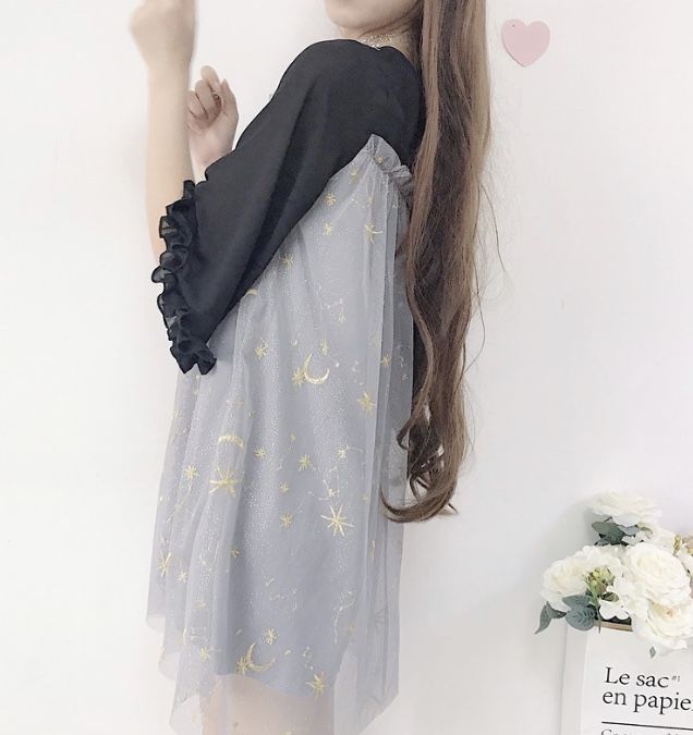 星空のシースルーキャミワンピース | Fancy ☆World