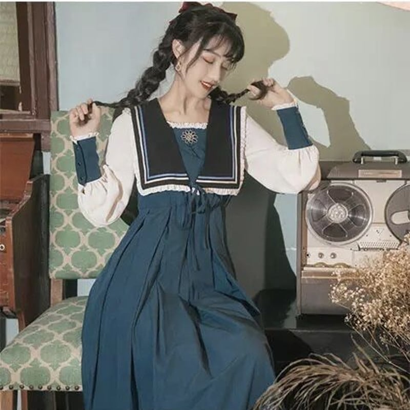 清楚系女子学生の文学ワンピース | Fancy ☆World 