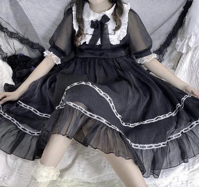 【25日まで】 ラパフェ ✫ 花柄 姫 ワンピース　ゆめかわ　姫 ゆめかわ♡全4カラー フロントハートロリィタJSK wanpi28