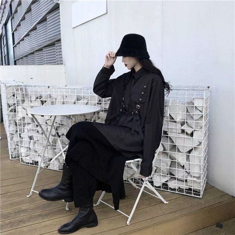 サスペンダー黒シャツ | Fancy ☆World