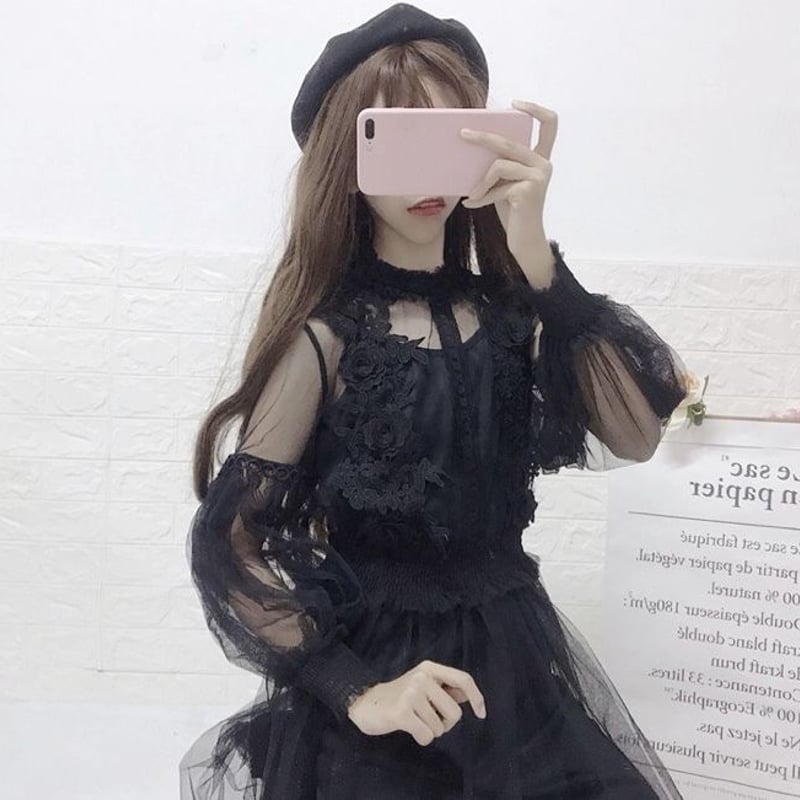 【あ〜ちゃん着用】ポール&ジョーシスター レースワンピース んあちゃん着用】天使のシースルーワンピース | Fancy ☆World