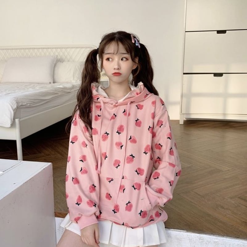 ピンクハウス サロンドフレーズ柄トレーナー ピンク