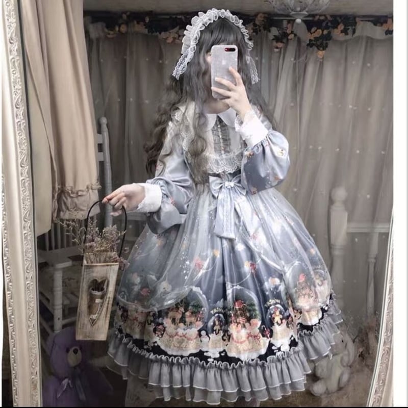 しーあーずー　クリスマスドレス　ハンドメイド クリスマスキャロルのロリータドレスセット | Fancy ☆World