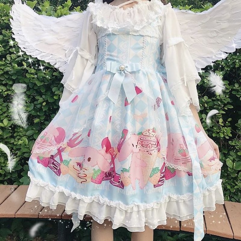 スウィートうさぎのロリータワンピース | Fancy ☆World