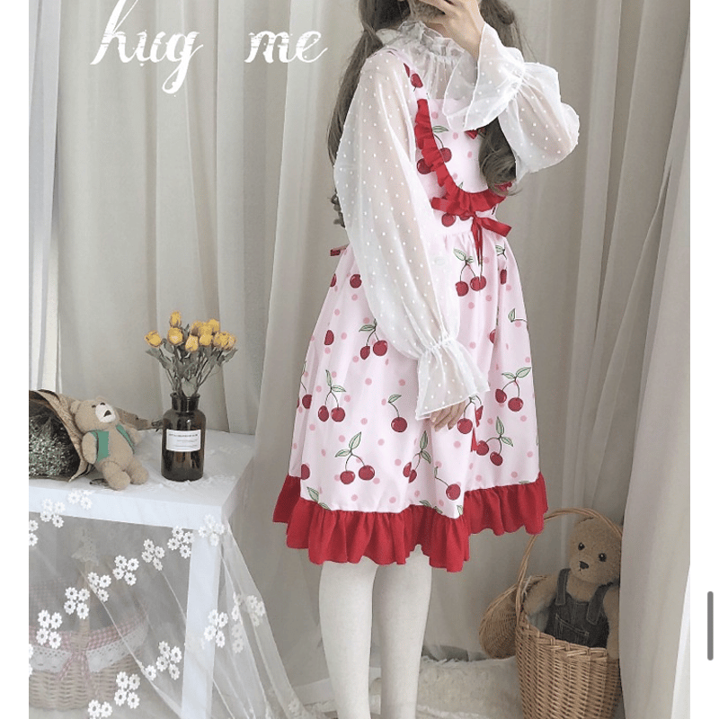 さくらんぼのジャンパースカート | Fancy ☆World