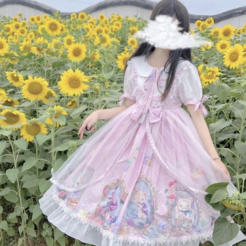 メルヘン猫ちゃんのロリータワンピース | Fancy ☆World
