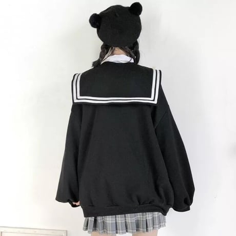 セーラー服風パーカー