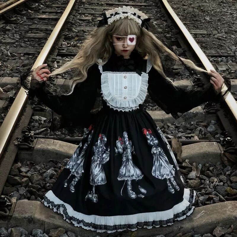 いそべ様着用】病みホラー少女のゴシックロリータワンピース | Fancy