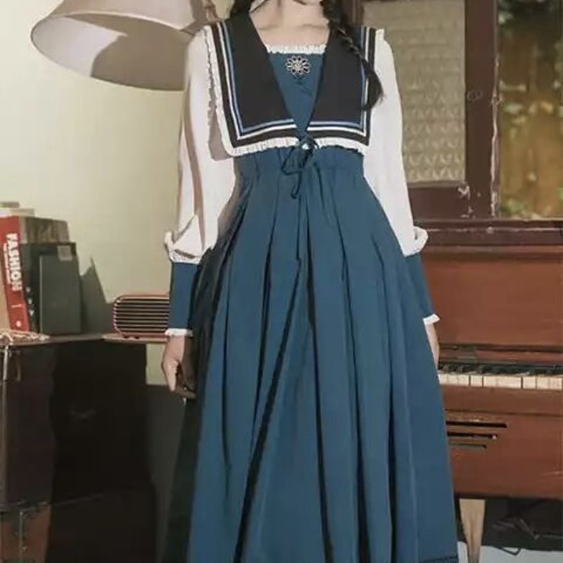 清楚系女子学生の文学ワンピース | Fancy ☆World 