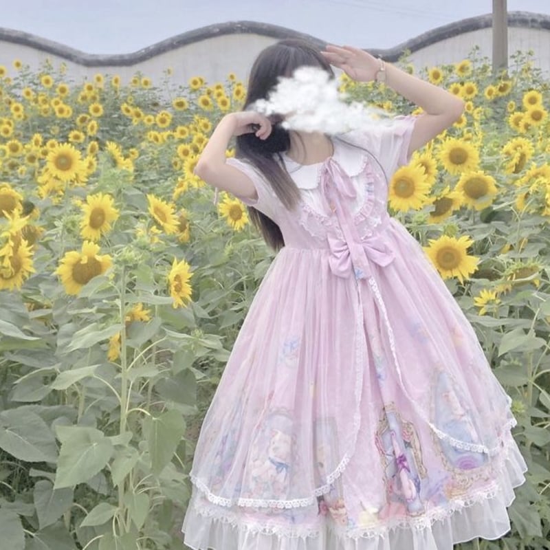 メルヘン猫ちゃんのロリータワンピース | Fancy ☆World メルヘン猫ちゃんのロリータワンピース | Fancy ☆World