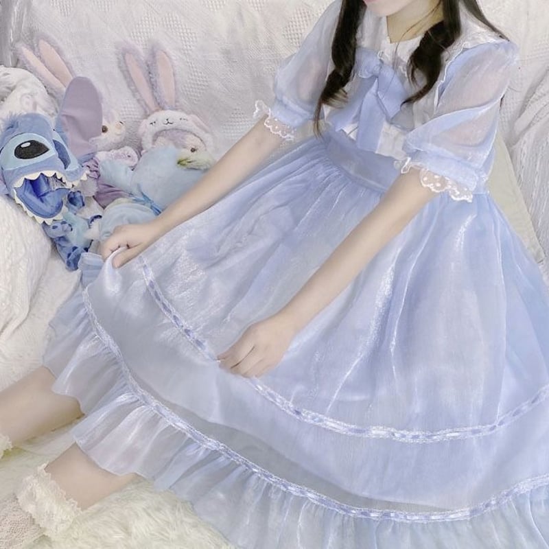 ゆめかわサテン風ワンピース | Fancy ☆World