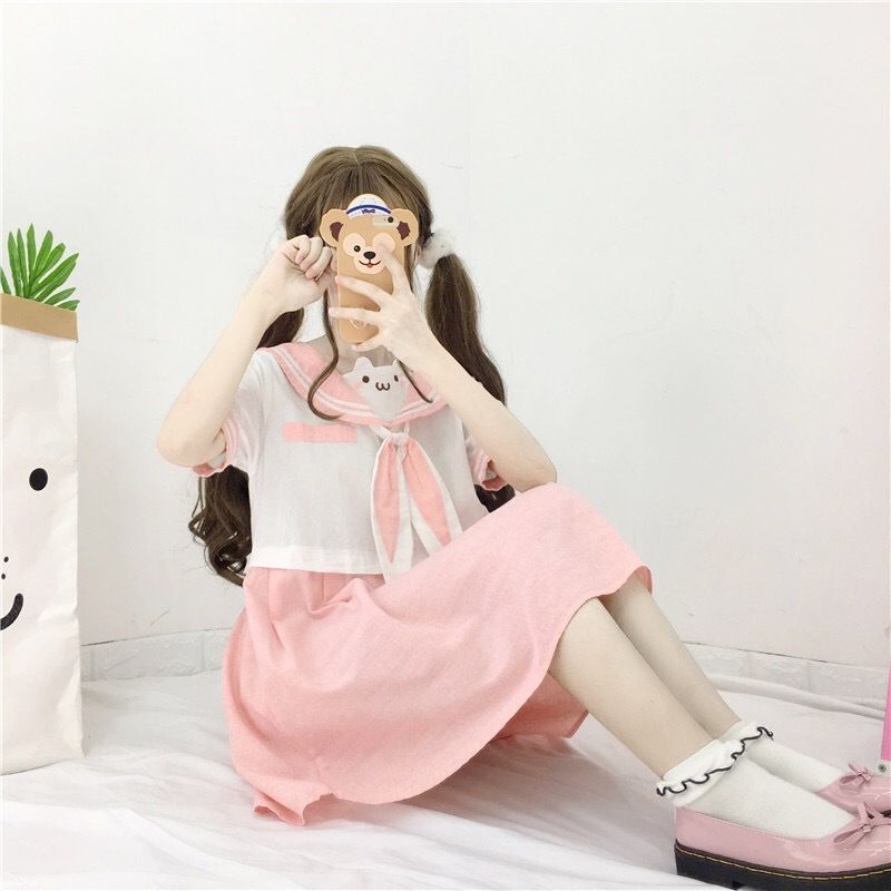 うさちゃんピンクセーラー服 | Fancy ☆World