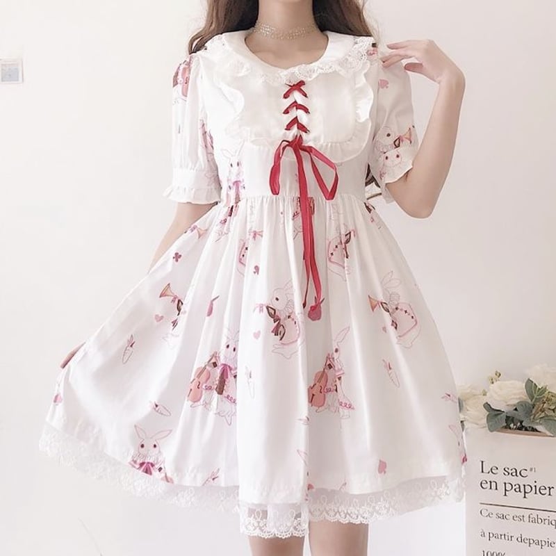 うさぎの音楽会ロリータワンピース | Fancy ☆World