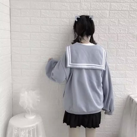 セーラー服風パーカー