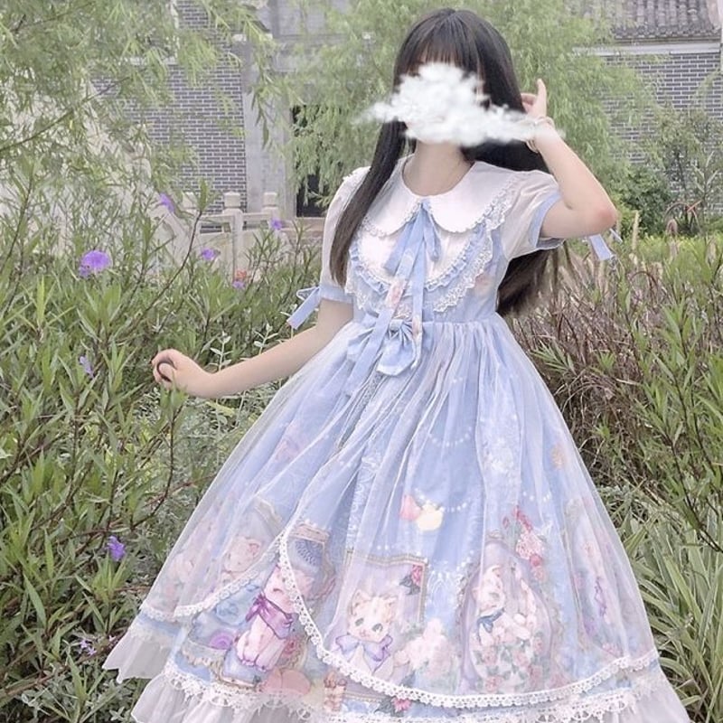 メルヘン猫ちゃんのロリータワンピース | Fancy ☆World