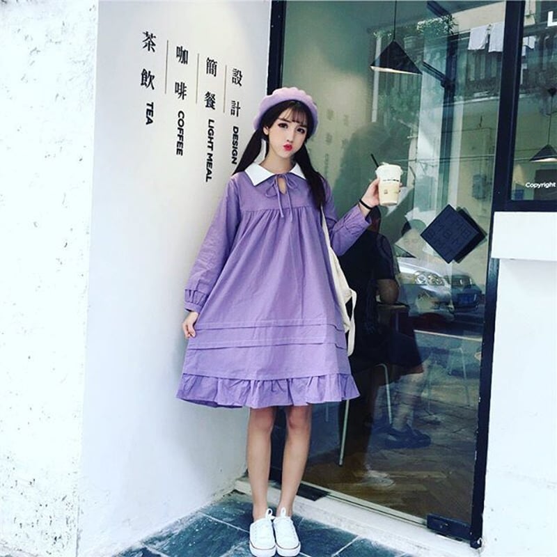 バーバリー　ブルーレーベル　半袖ワンピース　ミニ　パープル　紫　36 S 楽天市場】ワンピース レディース ミニ丈 膝上 半袖 ボリューム袖