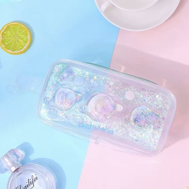 キラキラ　ポーチ sakuya様愛用】キラキラ☆スケルトンのポーチ | Fancy ☆World