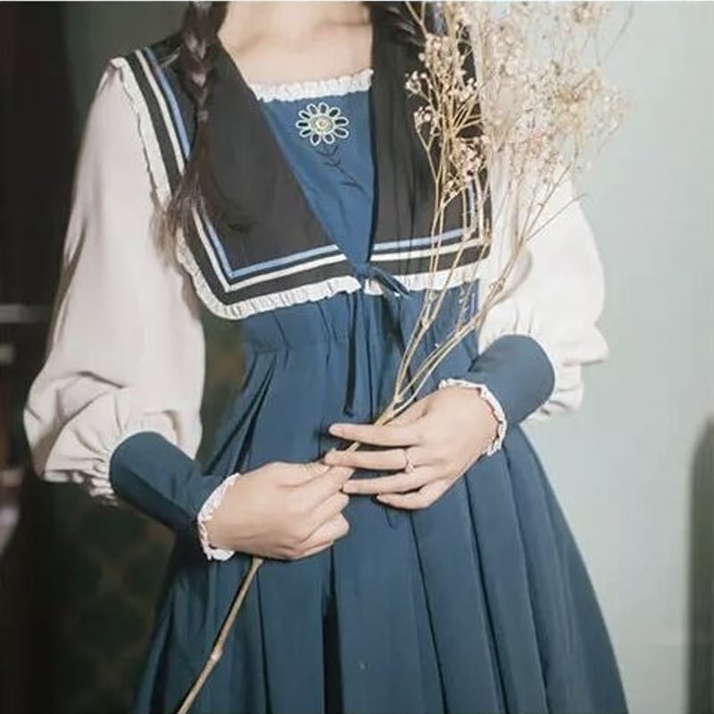 清楚系女子学生の文学ワンピース | Fancy ☆World