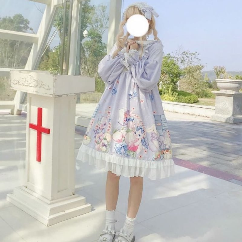 うさぎ苺の妖艶なロリータワンピースセット | Fancy ☆World