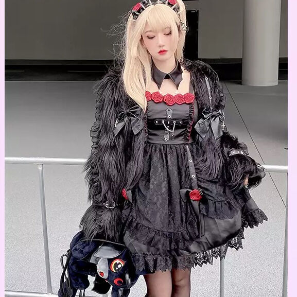 超希少　アンティークロングドレス　薔薇刺繍　フリル　スレンダー　ワンピース　黒 楽天市場】総レースドレス ロング丈 シースルー パーティー