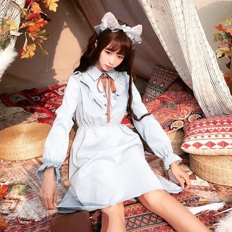 文学少女のレトロシャツワンピース | Fancy ☆World