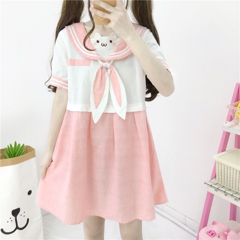 うさちゃんピンクセーラー服 | Fancy ☆World