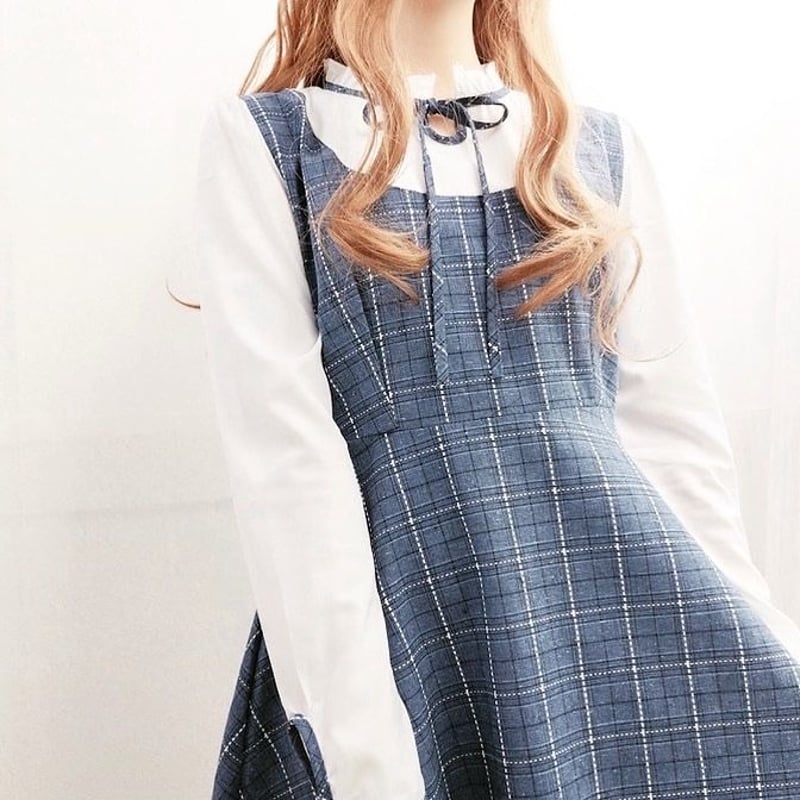 たかりさ様着用】レトロかわいい♡ロングチェックワンピース | Fancy