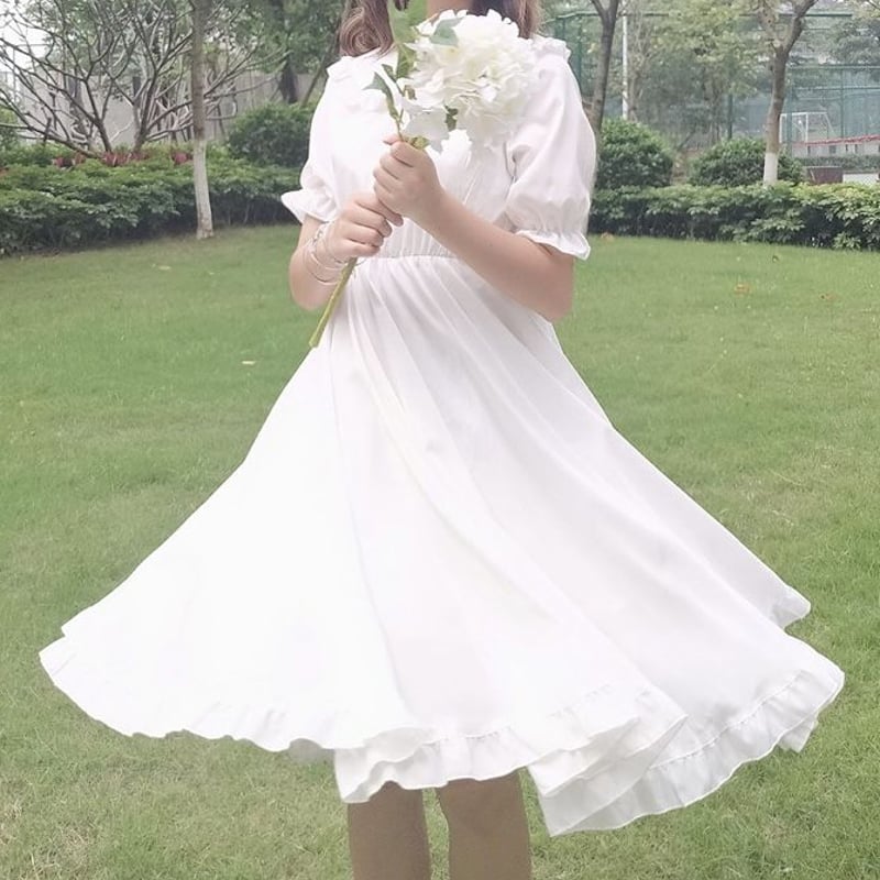 け*ん様 レオナール　シフォンプリーツ　ふんわりワンピース プリーツシフォンワンピース(ブルー)CR1-323BU-L | OTONA DRESS