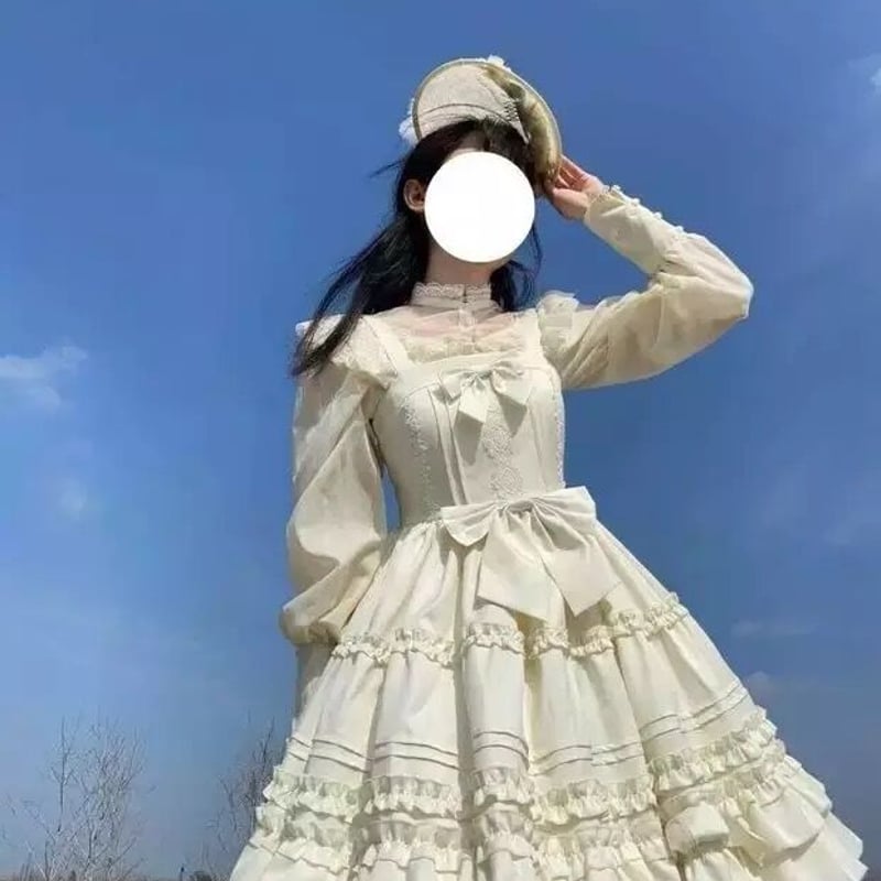 たっぷりフリルのヴィンテージワンピース | Fancy ☆World