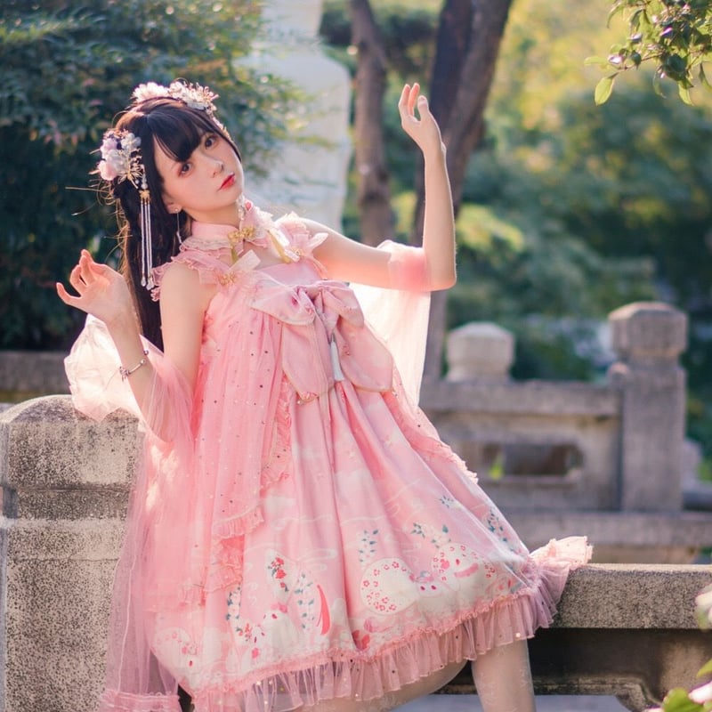 中華ロリータレースワンピース | Fancy ☆World
