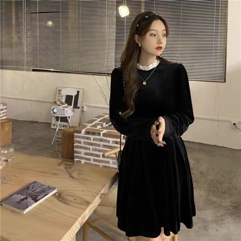 クラシカル♪ベロアミニ丈ワンピース | Fancy ☆World